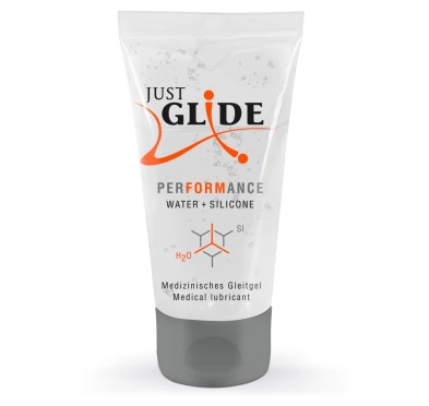 Just Glide Performance - Lubrykant Medyczny Na Bazie Wody I Silikonu 50 ml